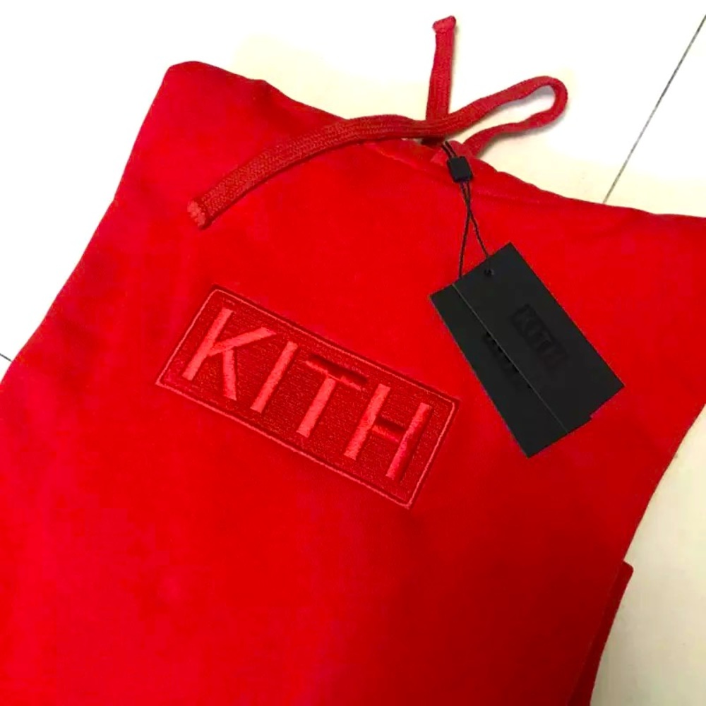 Kith NYC Red Block Logo XL Men NWT w/Bag